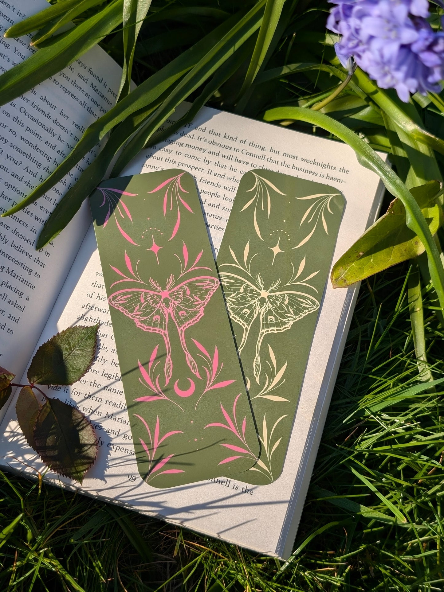 Green Forest Moth Bookmark