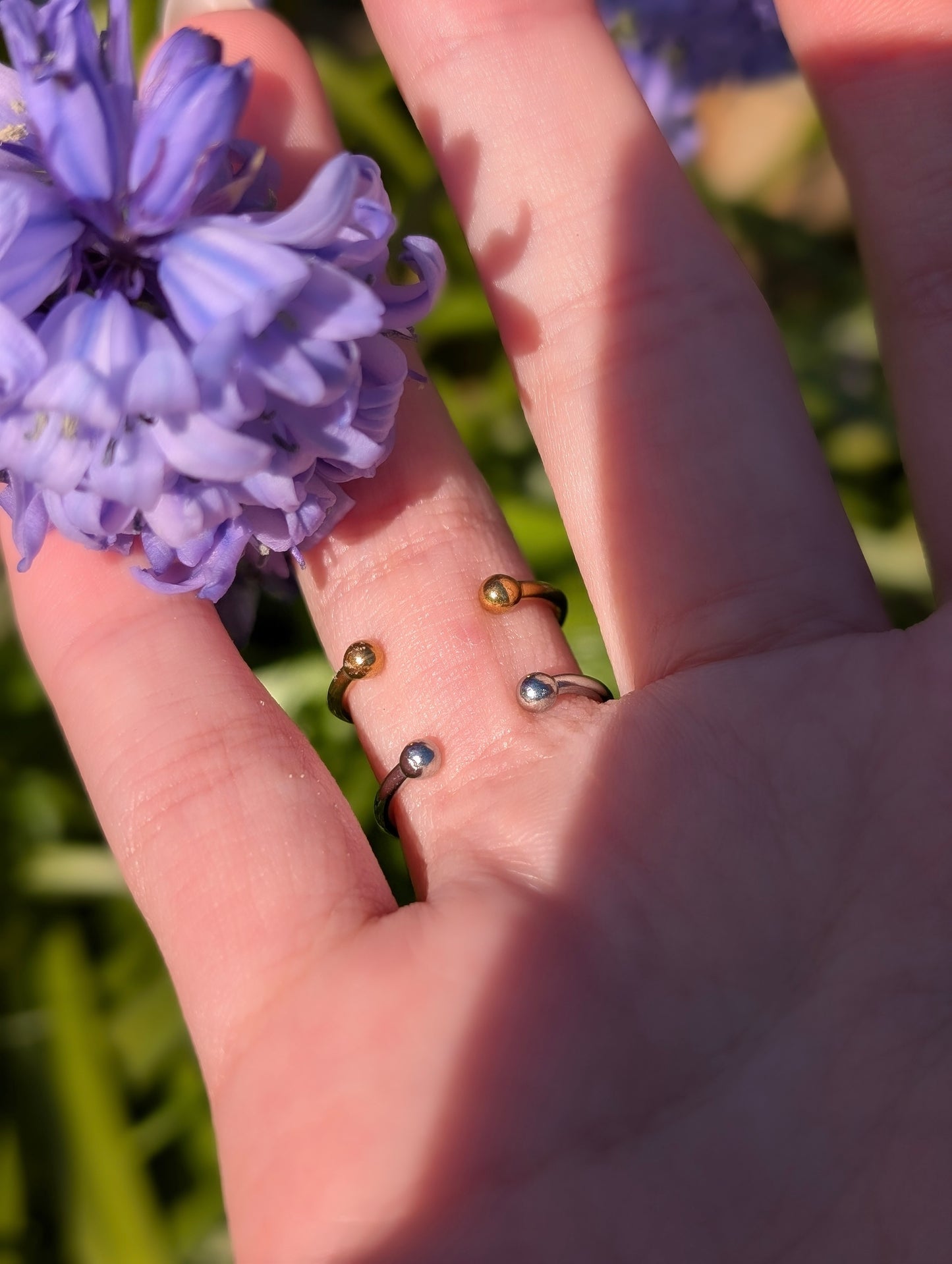 Moon Flora Adjustable Ring