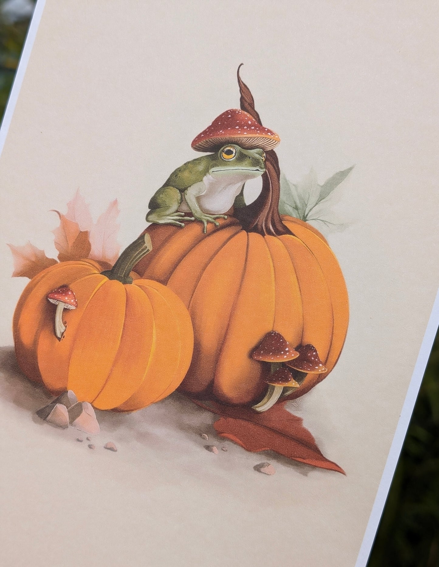 A5 Cottagecore Pumpkin Patch Print