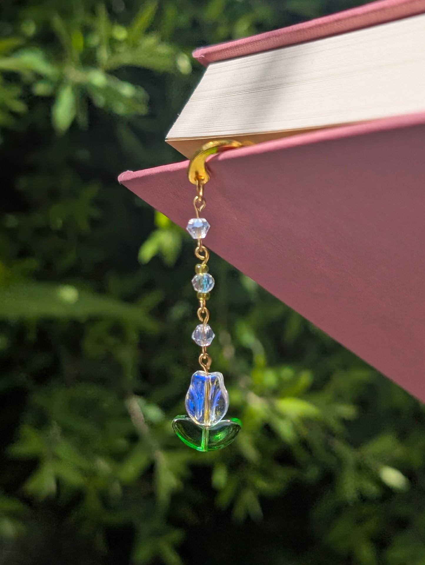 Tulip Metal Charm Bookmark