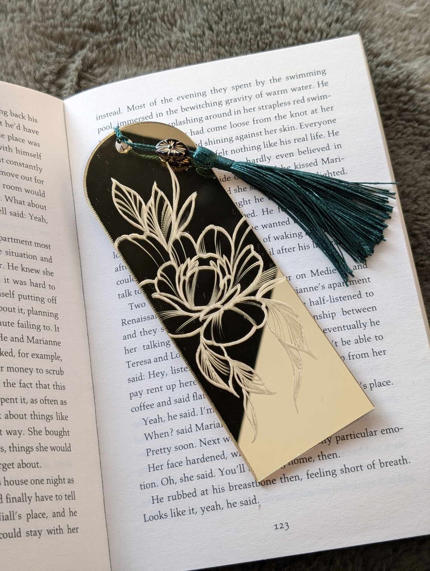 Acrylic Gold Mirror Bookmark