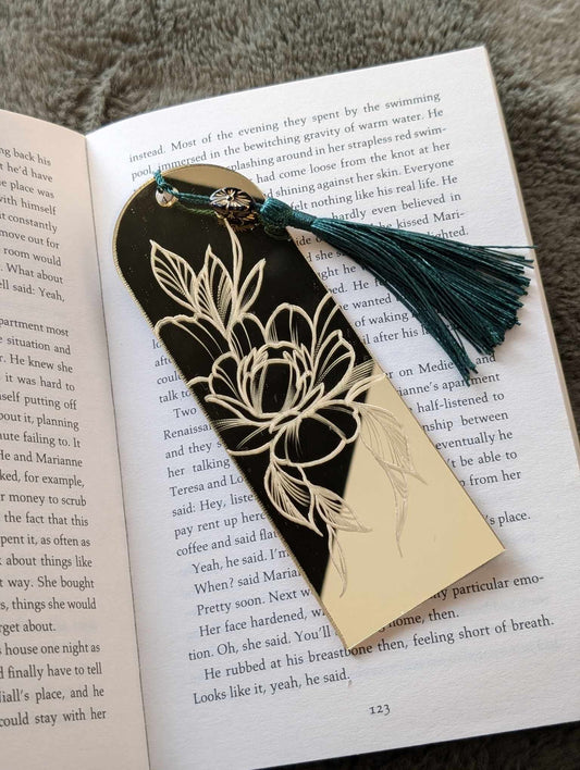 Acrylic Gold Mirror Bookmark