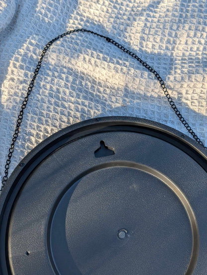 Hand Engraved Ornamental Round Mirror