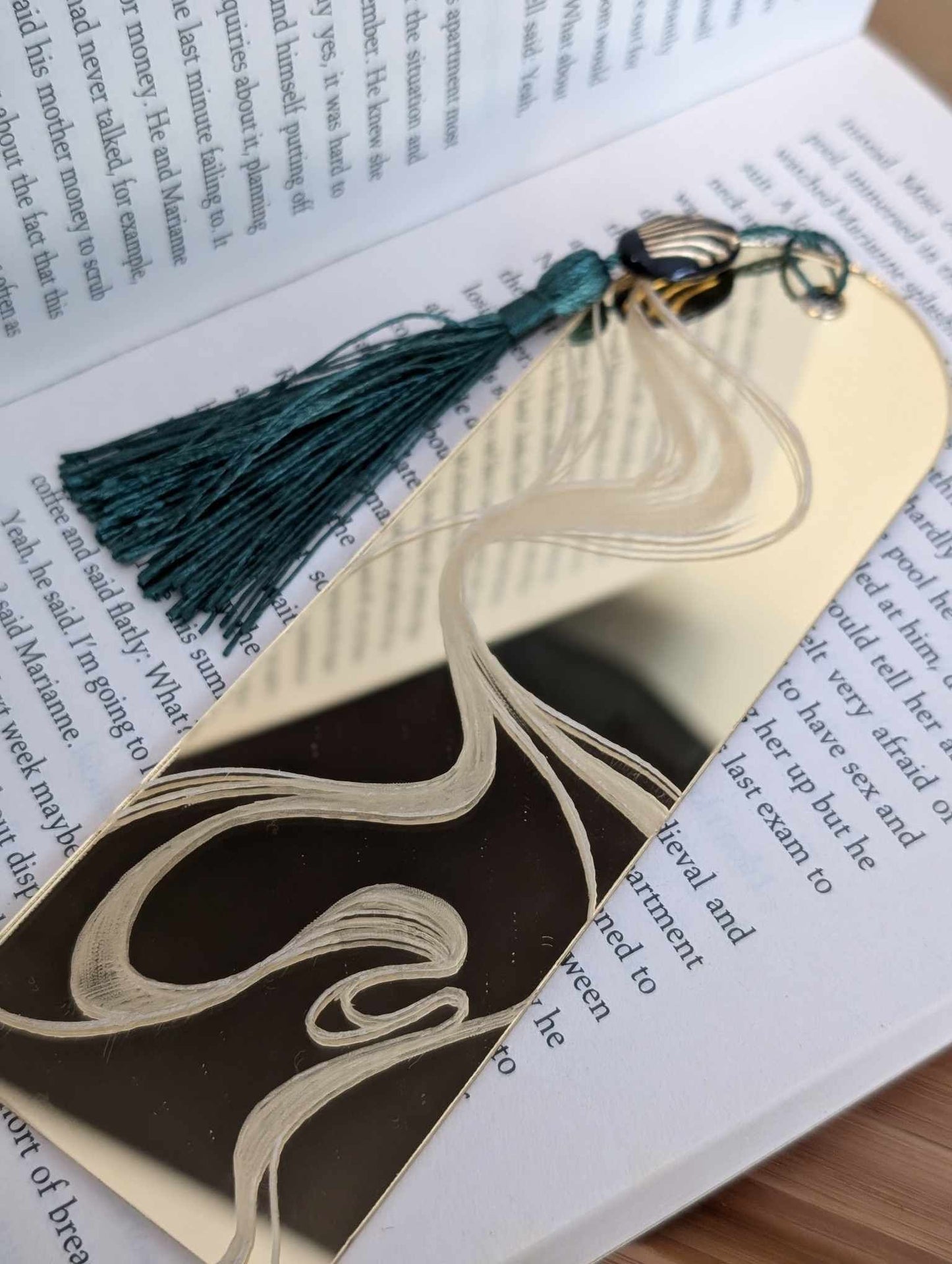 Acrylic Gold Mirror Bookmark