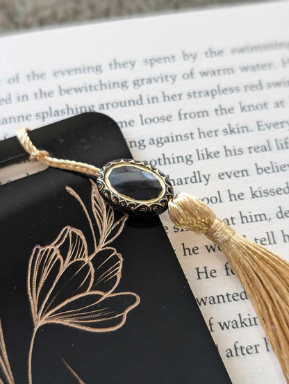 Black & Gold Acrylic Bookmark