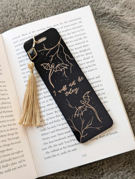 Black & Gold Acrylic Bookmark