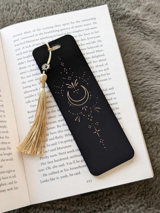 Black & Gold Acrylic Bookmark