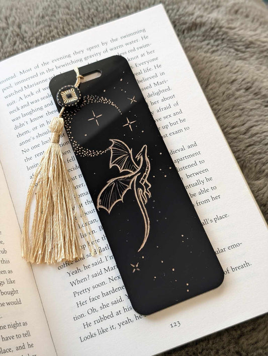 Black & Gold Acrylic Bookmark