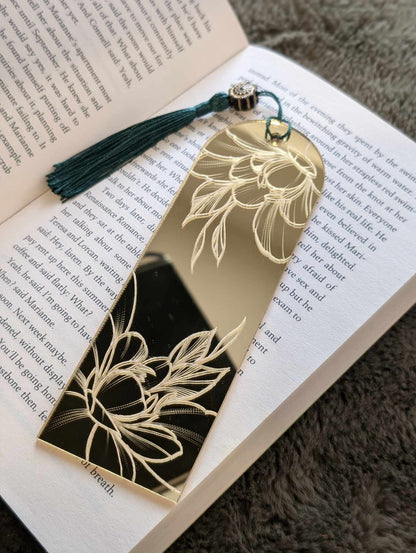 Acrylic Gold Mirror Bookmark