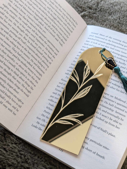 Acrylic Gold Mirror Bookmark