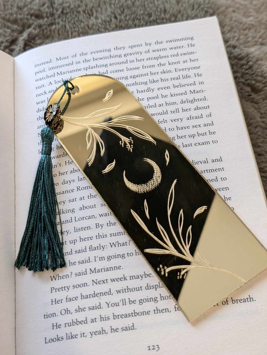 Acrylic Gold Mirror Bookmark