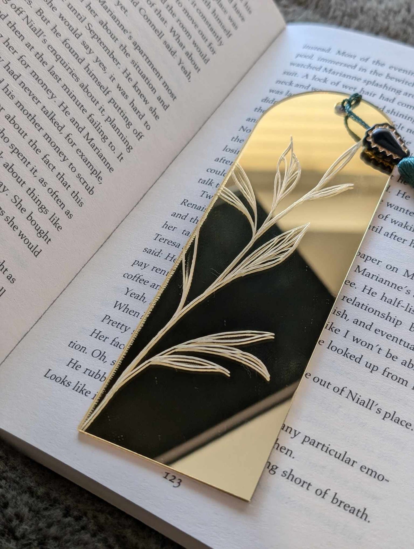 Acrylic Gold Mirror Bookmark
