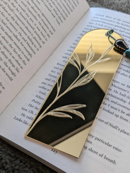 Acrylic Gold Mirror Bookmark