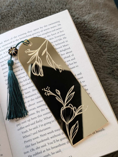 Acrylic Gold Mirror Bookmark