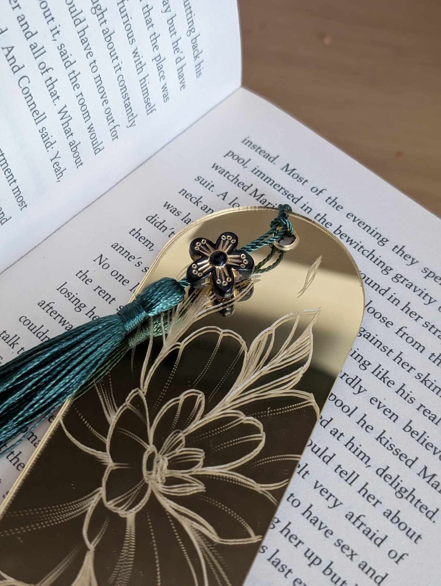 Acrylic Gold Mirror Bookmark