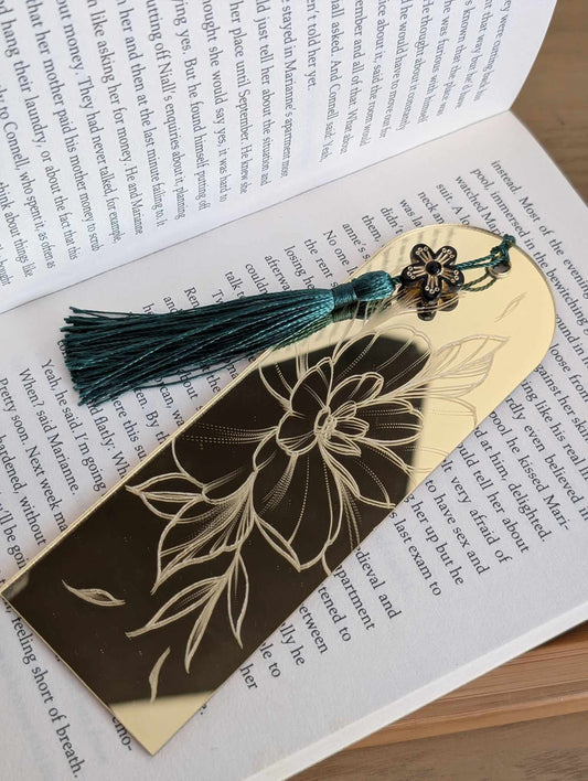 Acrylic Gold Mirror Bookmark