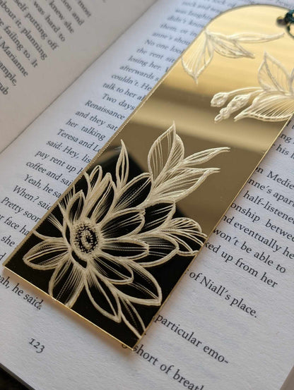 Acrylic Gold Mirror Bookmark