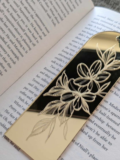 Acrylic Gold Mirror Bookmark