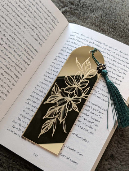 Acrylic Gold Mirror Bookmark