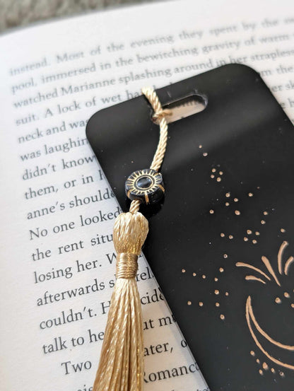 Black & Gold Acrylic Bookmark
