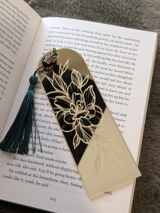 Acrylic Gold Mirror Bookmark