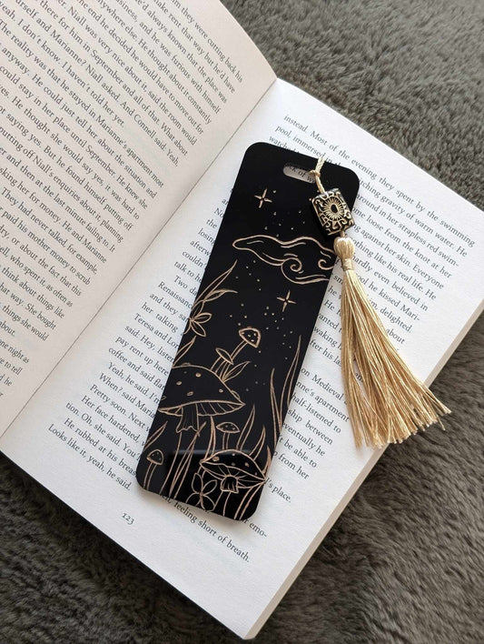 Black & Gold Acrylic Bookmark