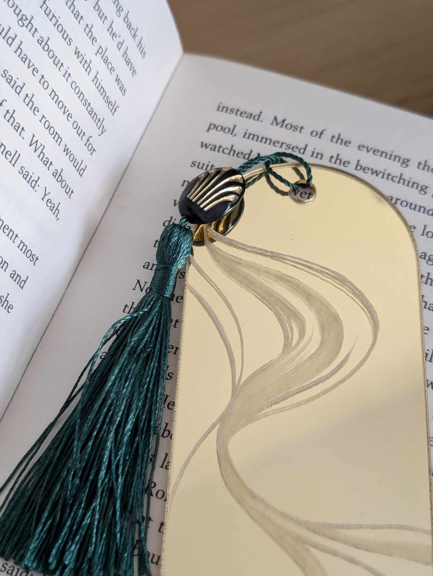 Acrylic Gold Mirror Bookmark
