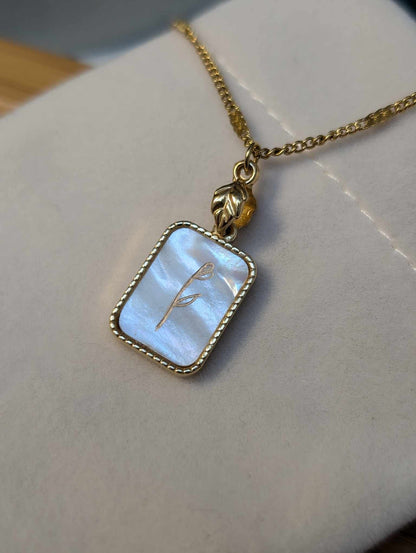 Hand Engraved Gold Floral Necklace