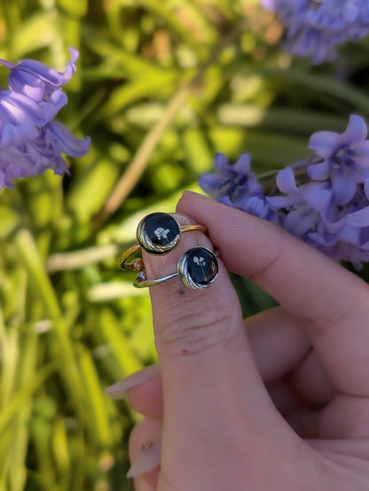 Moon Flora Adjustable Ring