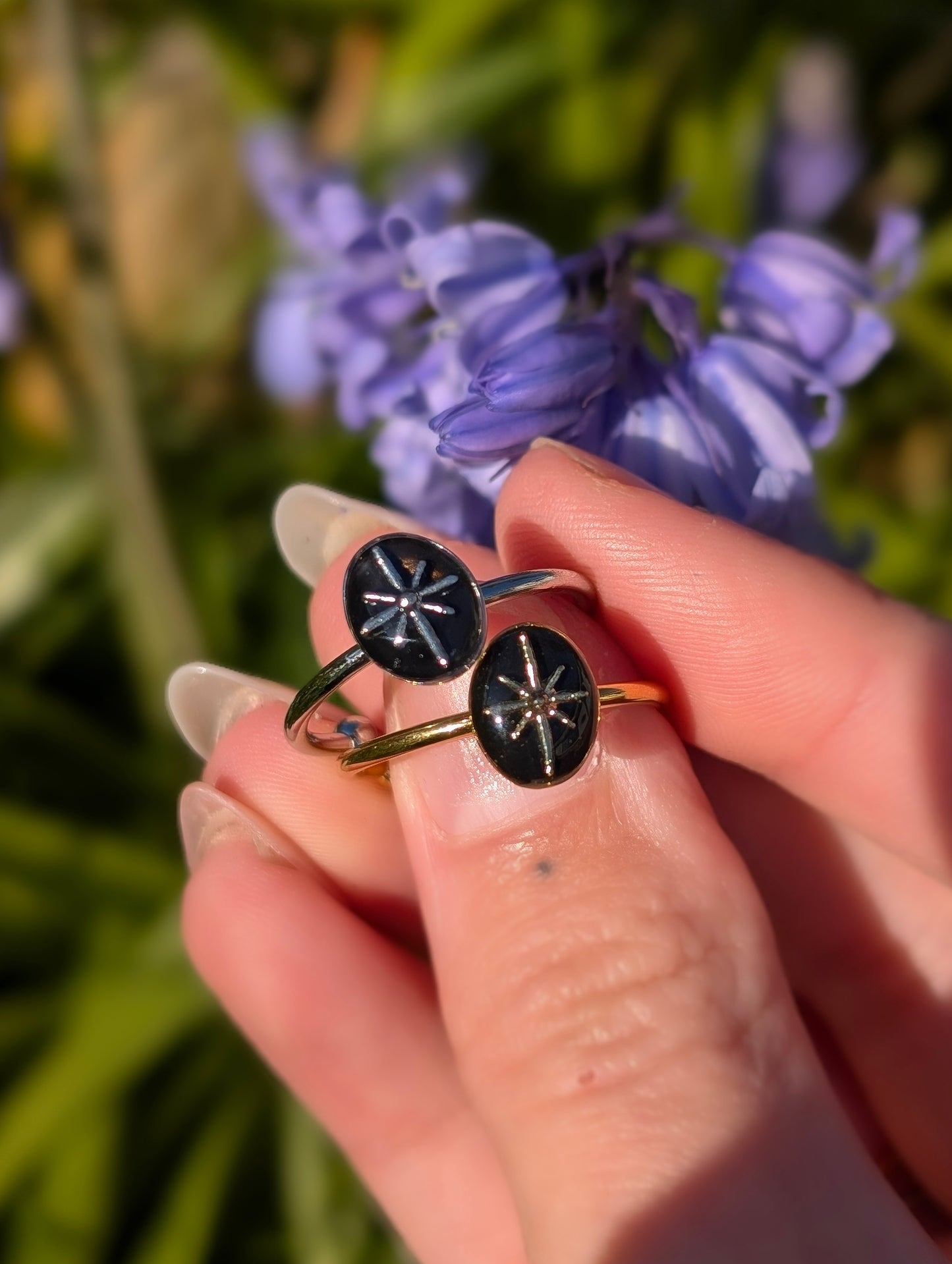 Midnight Star Adjustable Ring