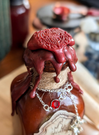 Vial of the Veiled Flame | Decorative Potion Bottle