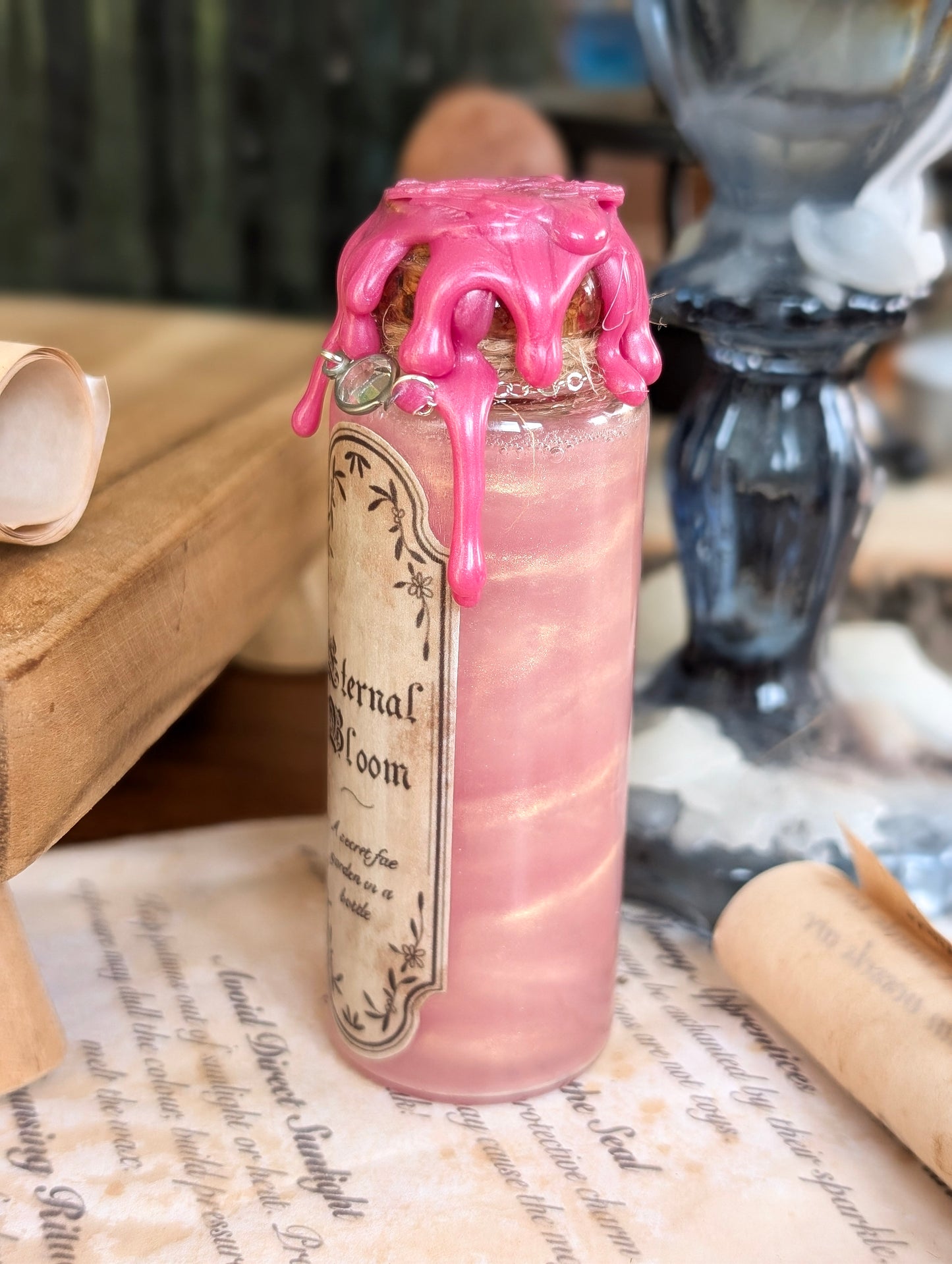 Eternal Bloom | Decorative Potion Bottle