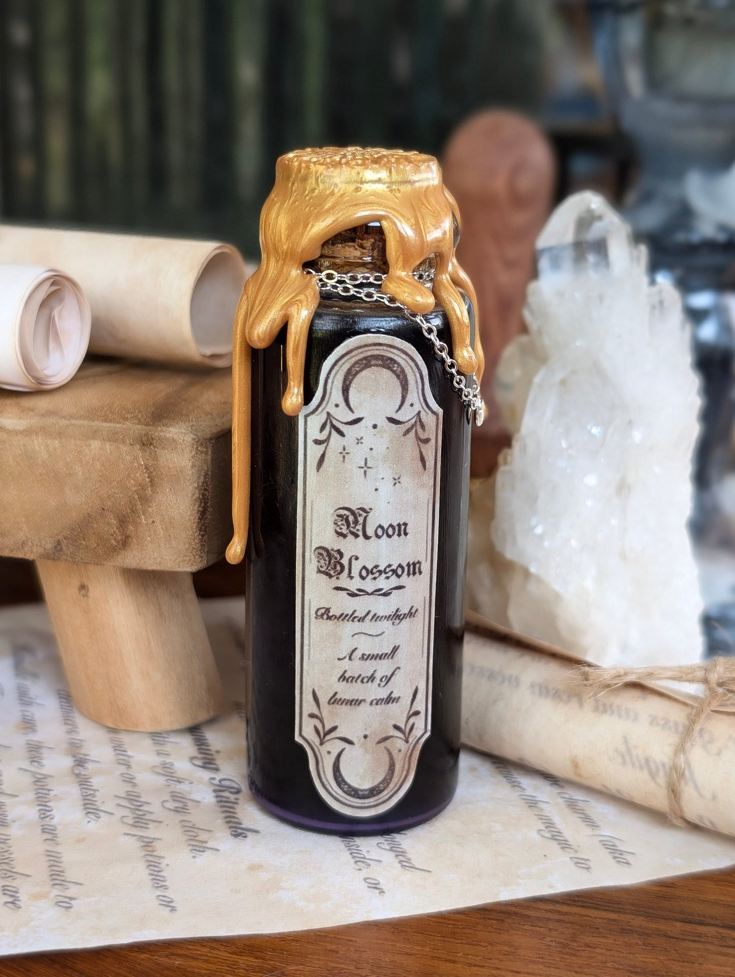 Moon Blossom | Decorative Potion Bottle