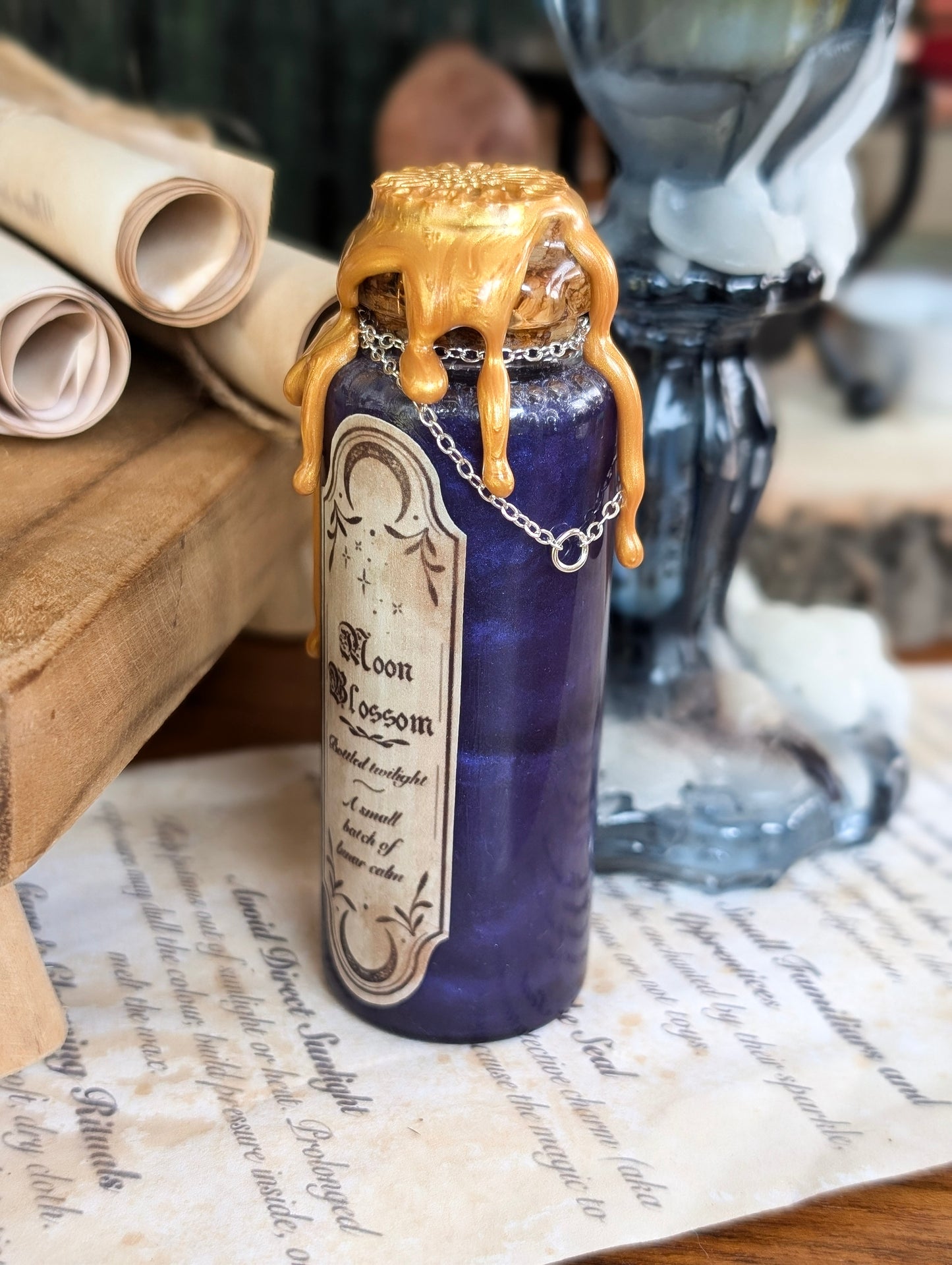 Moon Blossom | Decorative Potion Bottle