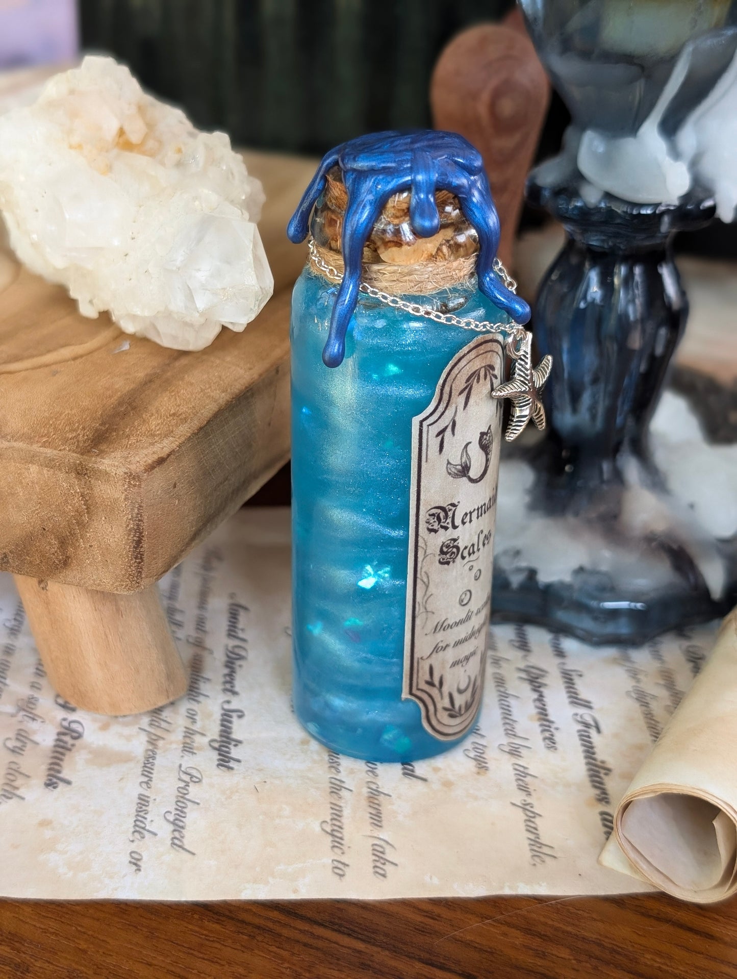 Mermaid Scales | Decorative Potion Bottle