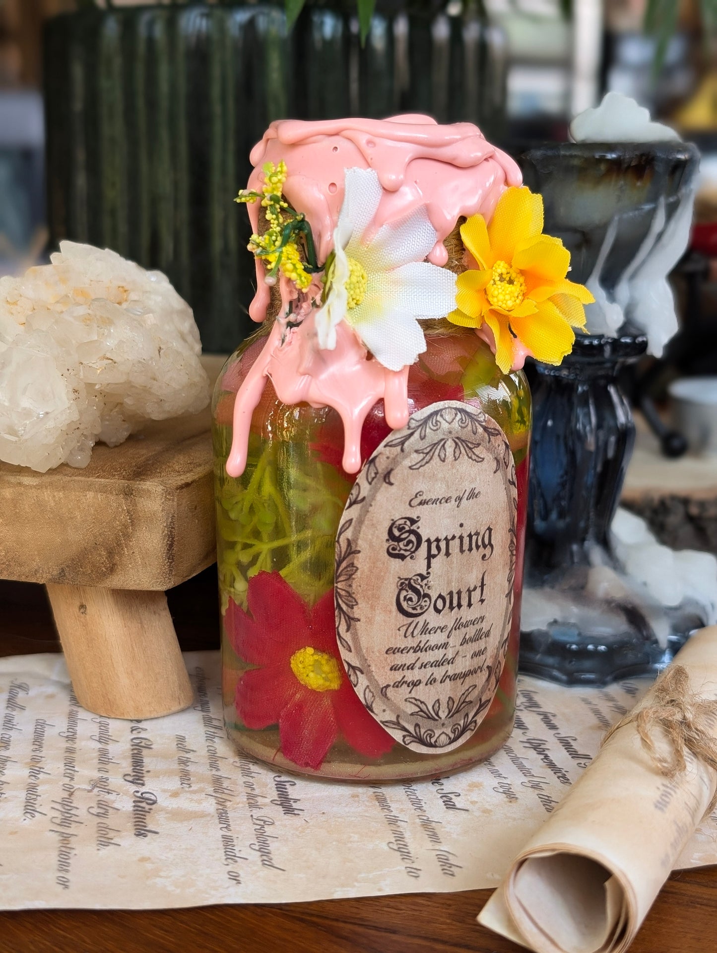 Essence of the Spring Court | Bookish Decorative Potion Bottle