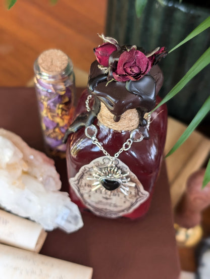 Rosewood Elixir | Decorative Potion Bottle