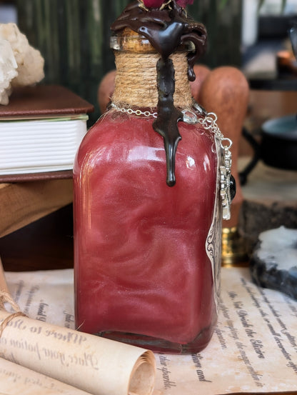 Rosewood Elixir | Decorative Potion Bottle