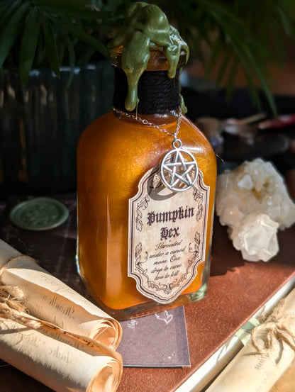 Pumpkin Hex | Halloween Decorative Potion Bottle