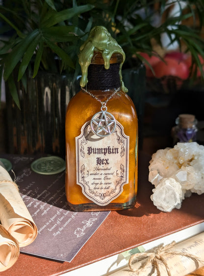 Pumpkin Hex | Halloween Decorative Potion Bottle