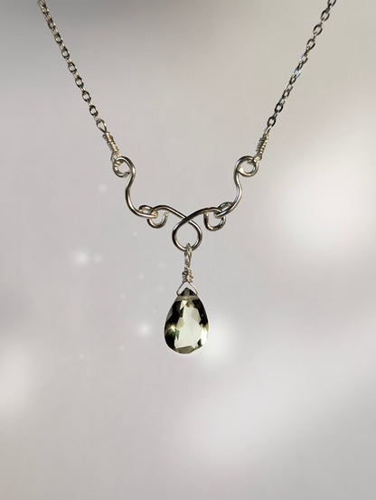 'Aurora' Green Amethyst Necklace