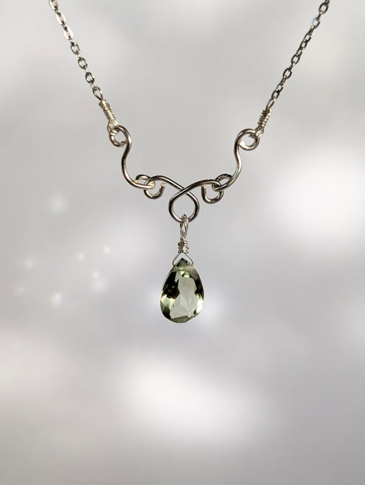 'Aurora' Green Amethyst Necklace