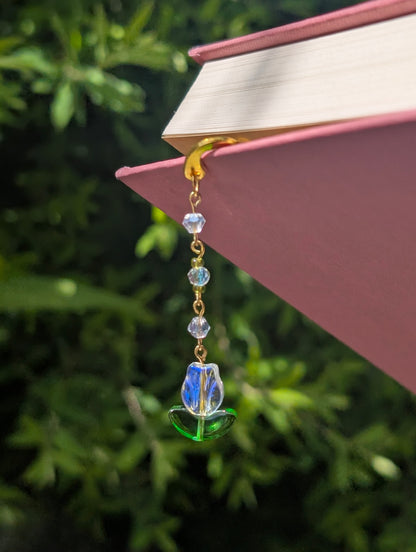 Tulip Metal Charm Bookmark