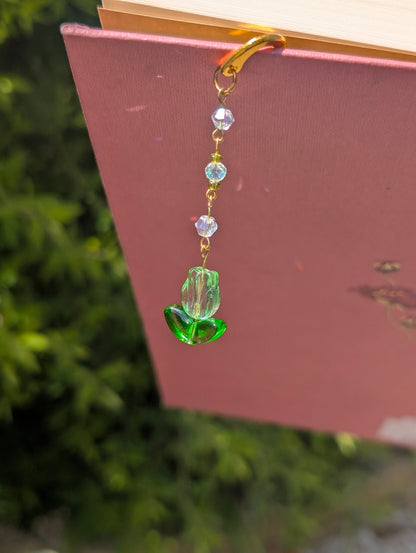 Tulip Metal Charm Bookmark