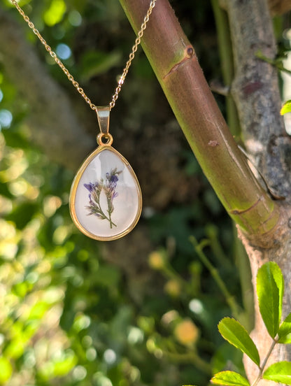 Purple Lovers Grass Teardrop | Original Flora Necklace