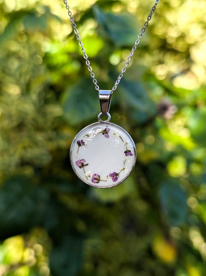 Purple Wildflower Wreath | Original Flora Necklace
