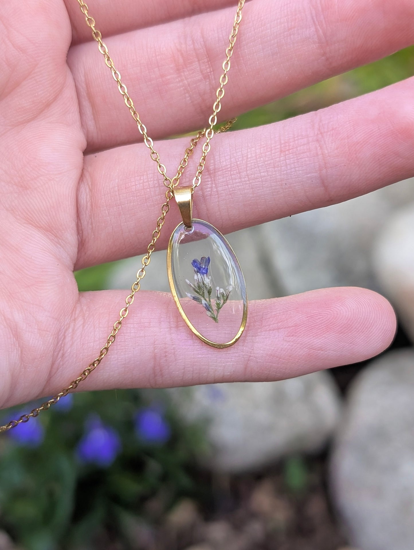Oval Lovers Grass | Original Flora Necklace