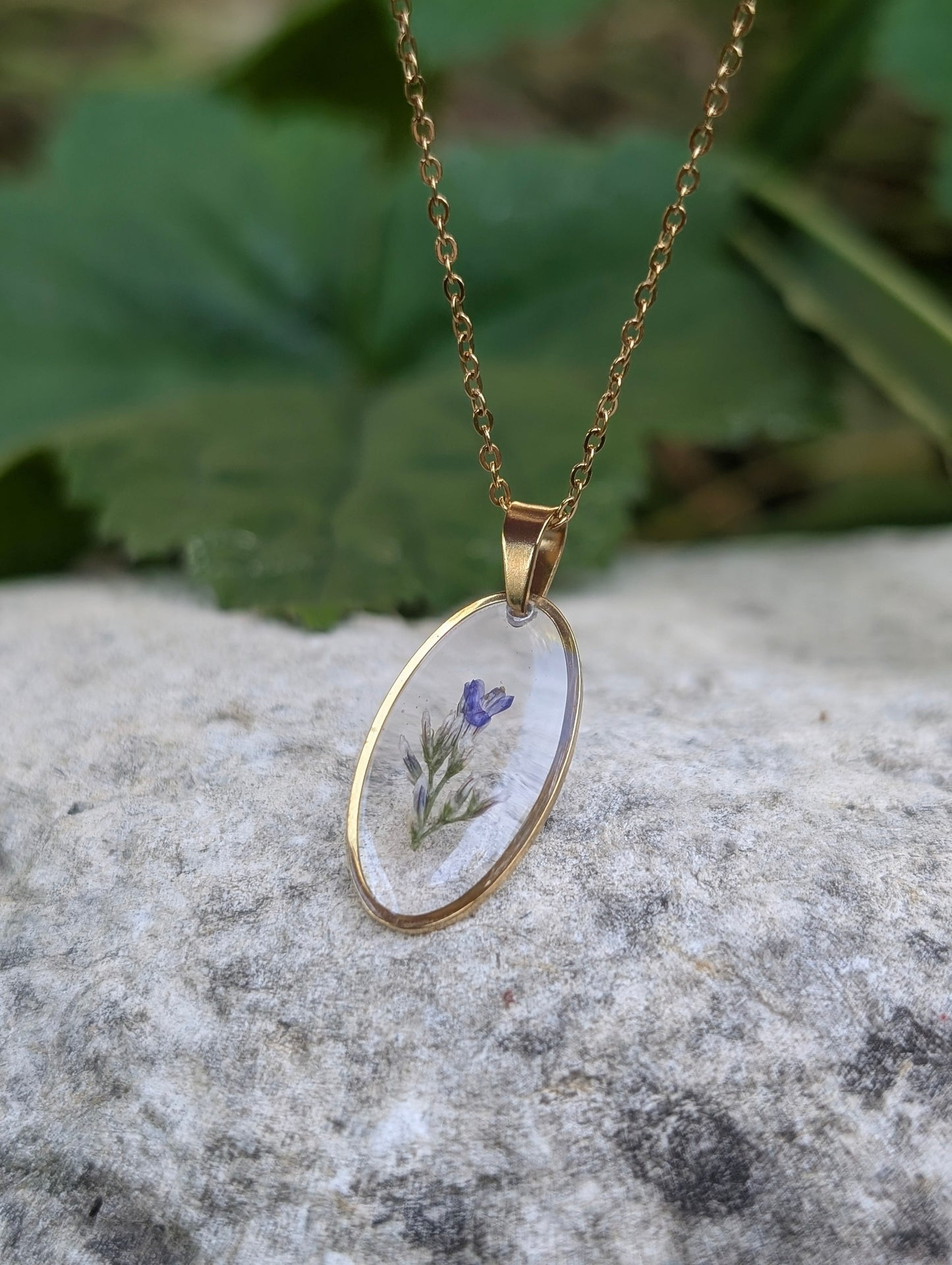 Oval Lovers Grass | Original Flora Necklace