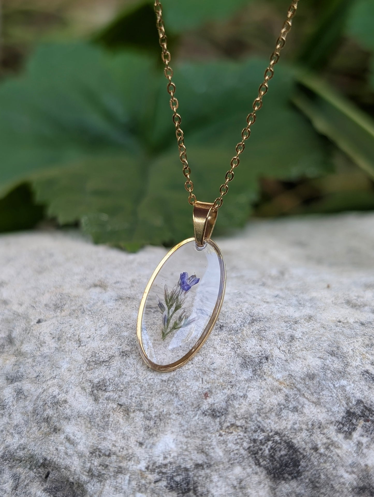 Oval Lovers Grass | Original Flora Necklace