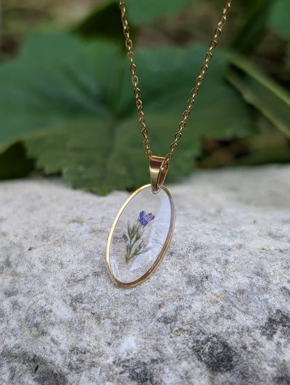 Oval Lovers Grass | Original Flora Necklace